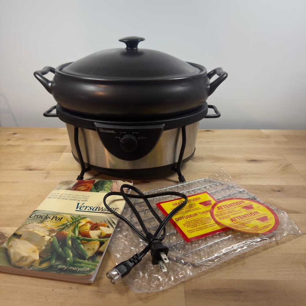 Rival Crock-Pot Versaware SC7600 Slow Cooker Stoneware Stovetop Safe